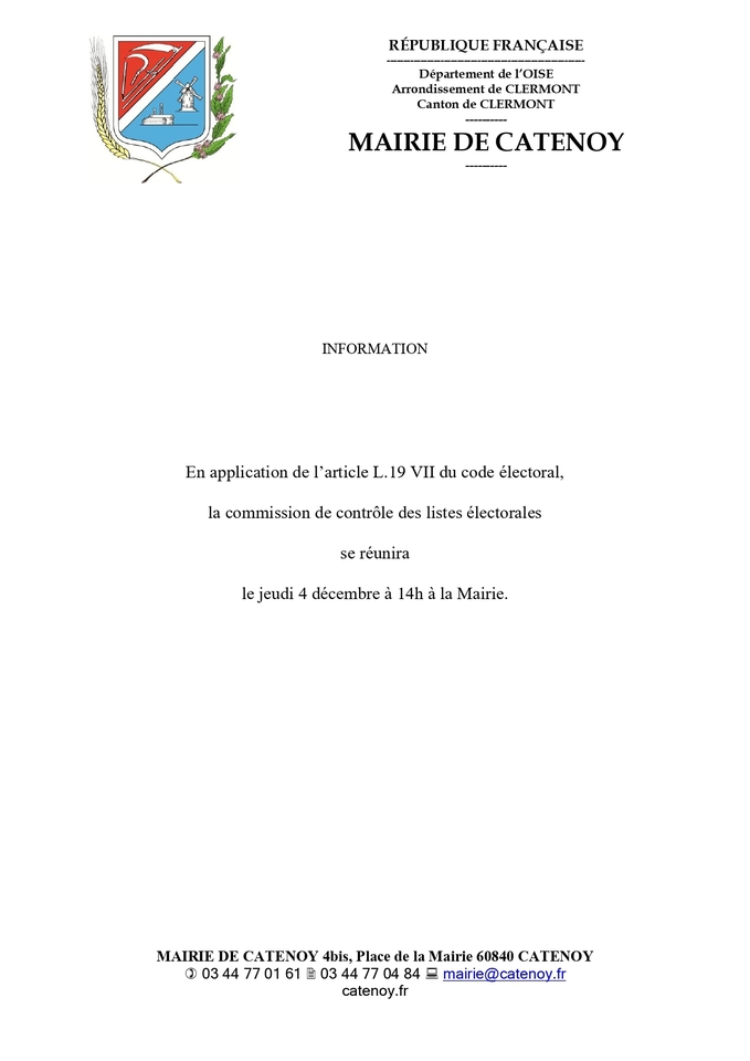 La commission de contrôle des listes électorales
